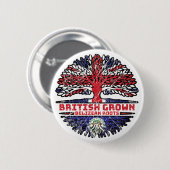 Belize Belizean UK Vereinigtes Königreich British Button (Vorne & Hinten)