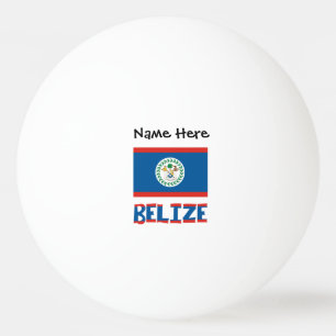 Belize Belizeanische Flagge Personalisiert Tischtennisball
