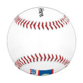 Belize Belizer Flagge Personalisiert Baseball (Rückseite)