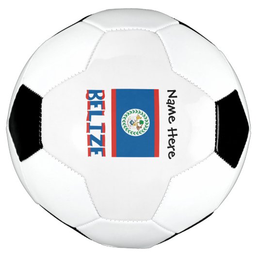 Belize Belizer Flagge Personalisiert Fußball (Gedreht)