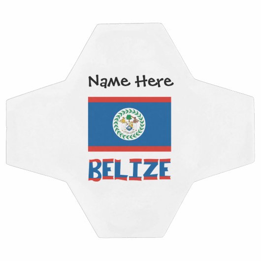 Belize Belizer Flagge Personalisiert Fußball (Flach)