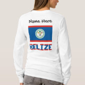 Belize Belizer Flagge Personalisiert T-Shirt (Rückseite)