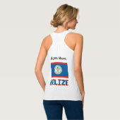 Belize Belizer Flagge Personalisiert Tank Top (Rückseite Vollansicht)