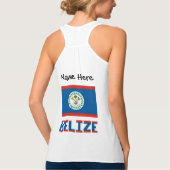 Belize Belizer Flagge Personalisiert Tank Top (Rückseite)