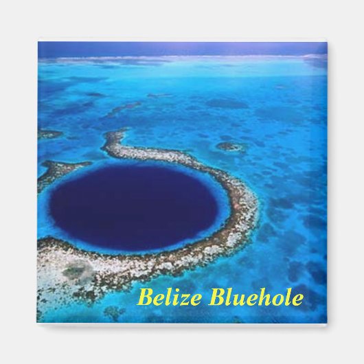 Belize bluehole, Belize Bluehole Magnet (Vorne)