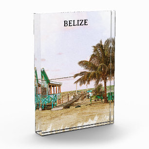 Belize Caribbean Beach Landschaft Fotoblock