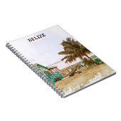 Belize Caribbean Beach Landschaft Notizblock (Rechte Seite)