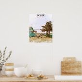 Belize Caribbean Beach Landschaft Poster (Küche)