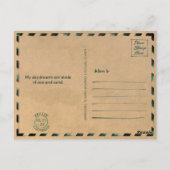 Belize Central America Vintag Tropical 1950s Postkarte (Rückseite)