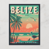 Belize Central America Vintag Tropical 1950s Postkarte (Vorderseite)