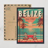 Belize Central America Vintag Tropical 1950s Postkarte (Vorne/Hinten)