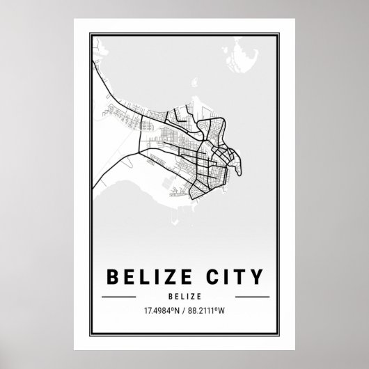 Belize City Belize City Cities Reisen Poster (Vorne)