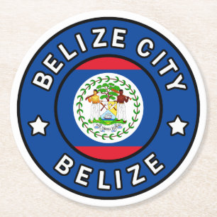 Belize City Belize Runder Pappuntersetzer