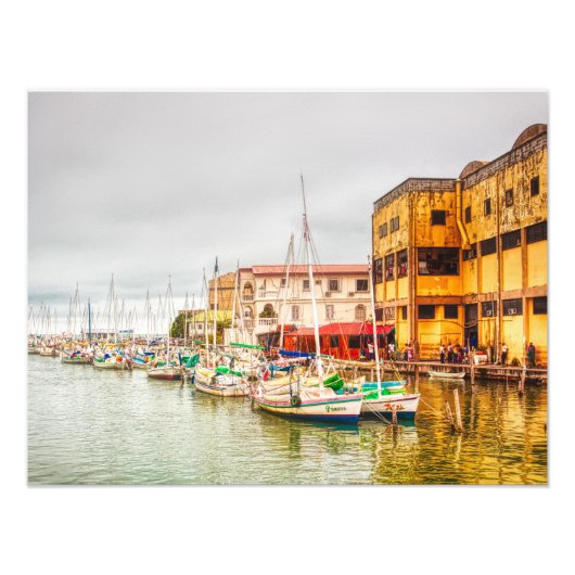 Belize City Harbour Foto Art Print (Vorne)