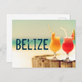 Belize Cocktails Postkarte (Vorne/Hinten)