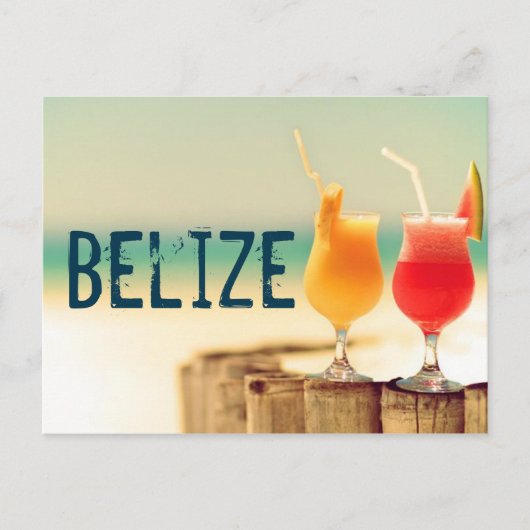 Belize Cocktails Postkarte (Vorderseite)