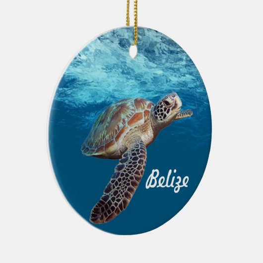 Belize Custom Christmas Ornament (Rechts)