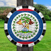 Belize Dartboard & Belize Flag / Spielbrett Dartscheibe
