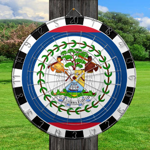 Belize Dartboard & Belize Flag / Spielbrett Dartscheibe