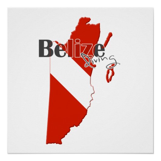 Belize Diving Poster (Vorderseite)