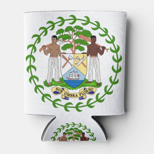 Belize-Emblem Dosenkühler (Vorderseite)