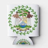 Belize-Emblem Dosenkühler (Rückseite)