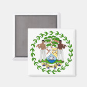 Belize-Emblem Magnet (Vorderseite/Rückseite)