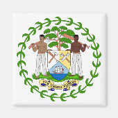 Belize-Emblem Magnet (Vorne)