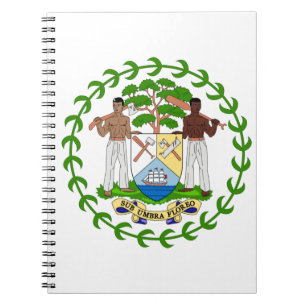 Belize-Emblem Notizblock