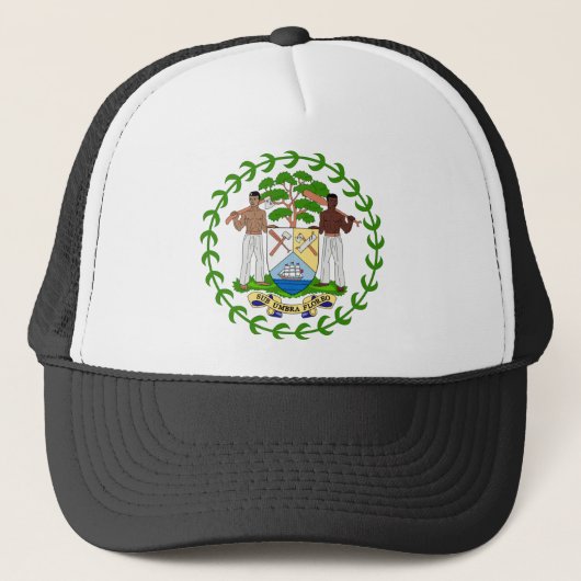 Belize-Emblem Truckerkappe (Vorderseite)