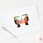 Belize es jetzt rechteckiger aufkleber (Umschlag)