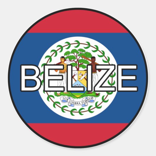 Belize Euro Sticker (Vorderseite)