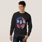 Belize Flag American Stolz über mein belizisches E Sweatshirt (Vorne ganz)