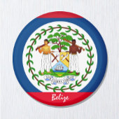 Belize Flag & Amerika - Reise-/Sportfans Magnet