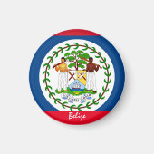 Belize Flag & Amerika - Reise-/Sportfans Magnet (Vorne)