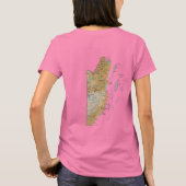 Belize Flag and Map dk T - Shirt (Rückseite)