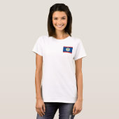 Belize Flag and Map dk T - Shirt (Vorne ganz)