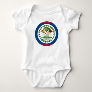 Belize flag Baby Jersey Bodysuit Strampler