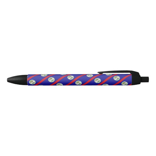 Belize Flag Ballpoint Pen Kugelschreiber (Oberseite)
