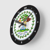 Belize Flag & Belize trendige Mode /Design Uhr (Winkel)