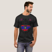 Belize Flag Belizean halb Belizean ist besser als T-Shirt (Vorne ganz)