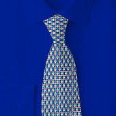 Belize Flag Brick Pattern Krawatte