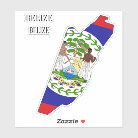 Belize Flag Charming Patriotic Aufkleber (Blatt)
