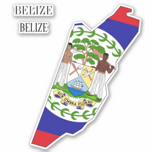 Belize Flag Charming Patriotic Aufkleber (Vorderseite)