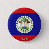 Belize Flag Charming Patriotic Button (Vorderseite)