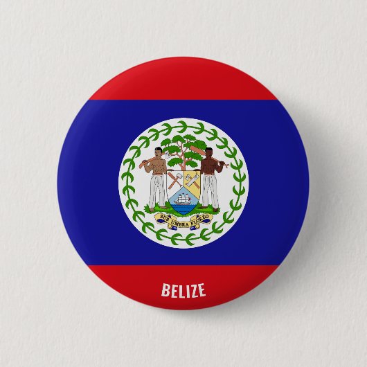 Belize Flag Charming Patriotic Button (Vorderseite)