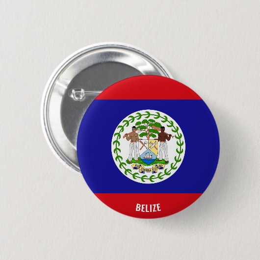 Belize Flag Charming Patriotic Button (Vorne & Hinten)