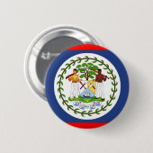 Belize flag country symbol button (Vorne & Hinten)