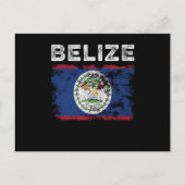 Belize Flag Distressed - Belizean Flag Postkarte (Vorderseite)