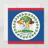 Belize Flag Einladung (Vorderseite)